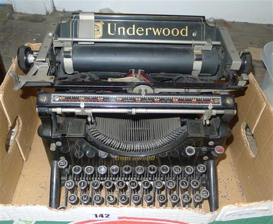 Underwood typewriter